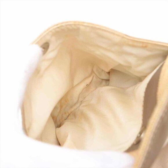 Chanel Paris Biarritz GM Coated Canvas Tote Bag Gold SilverMetal - Picture 11 of 13